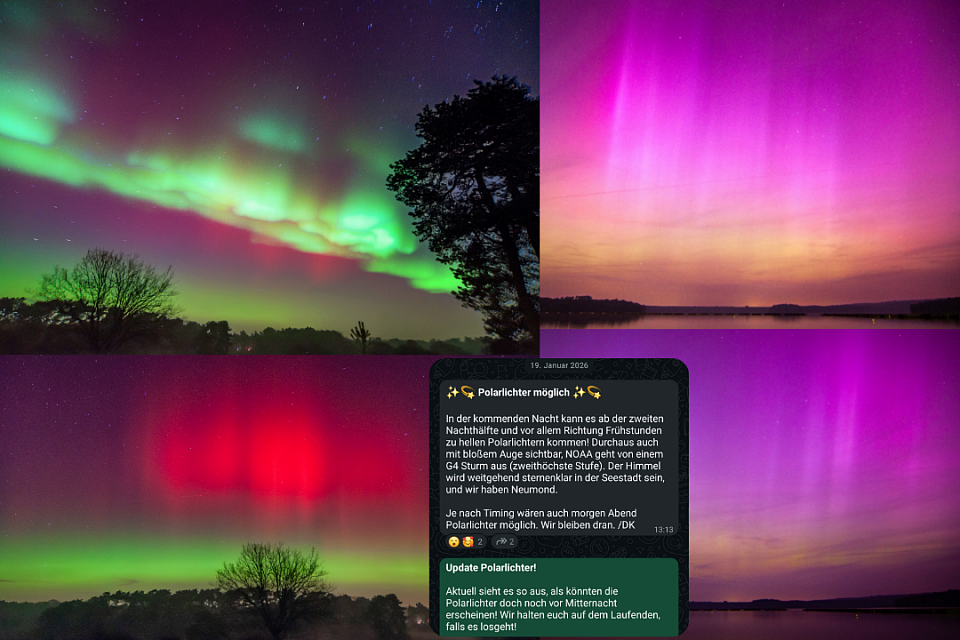 Polarlichter über Haltern am See